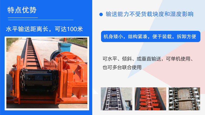 可多點進(jìn)料、多點卸料、能反向運行，機殼密封性好，無粉塵污染